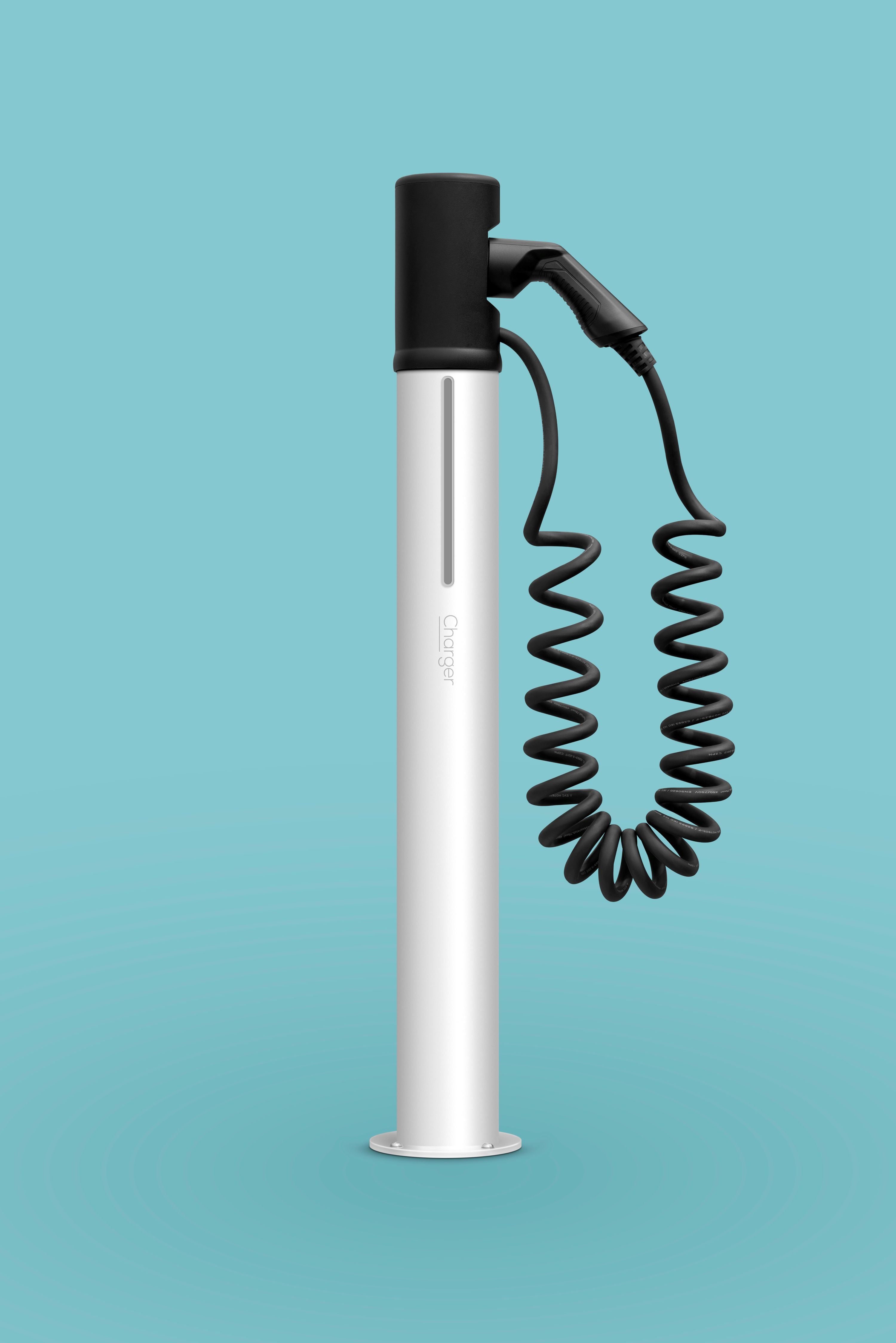 Astreea® SmartCharger – Model self standing cu 1 priză și cablu spiral (22 kW)